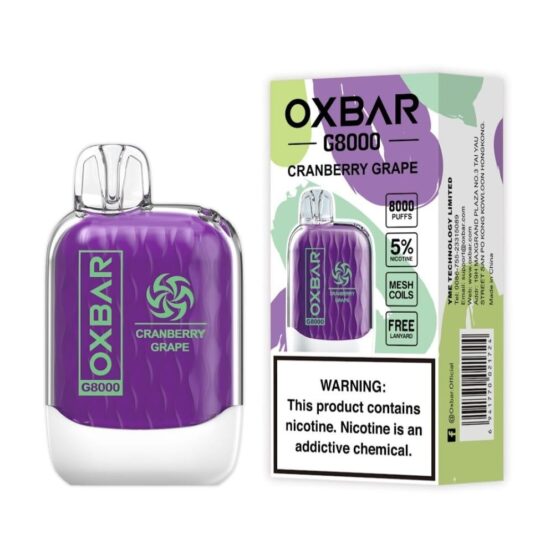 Oxbar G8000 Cranberry Grape Flavour