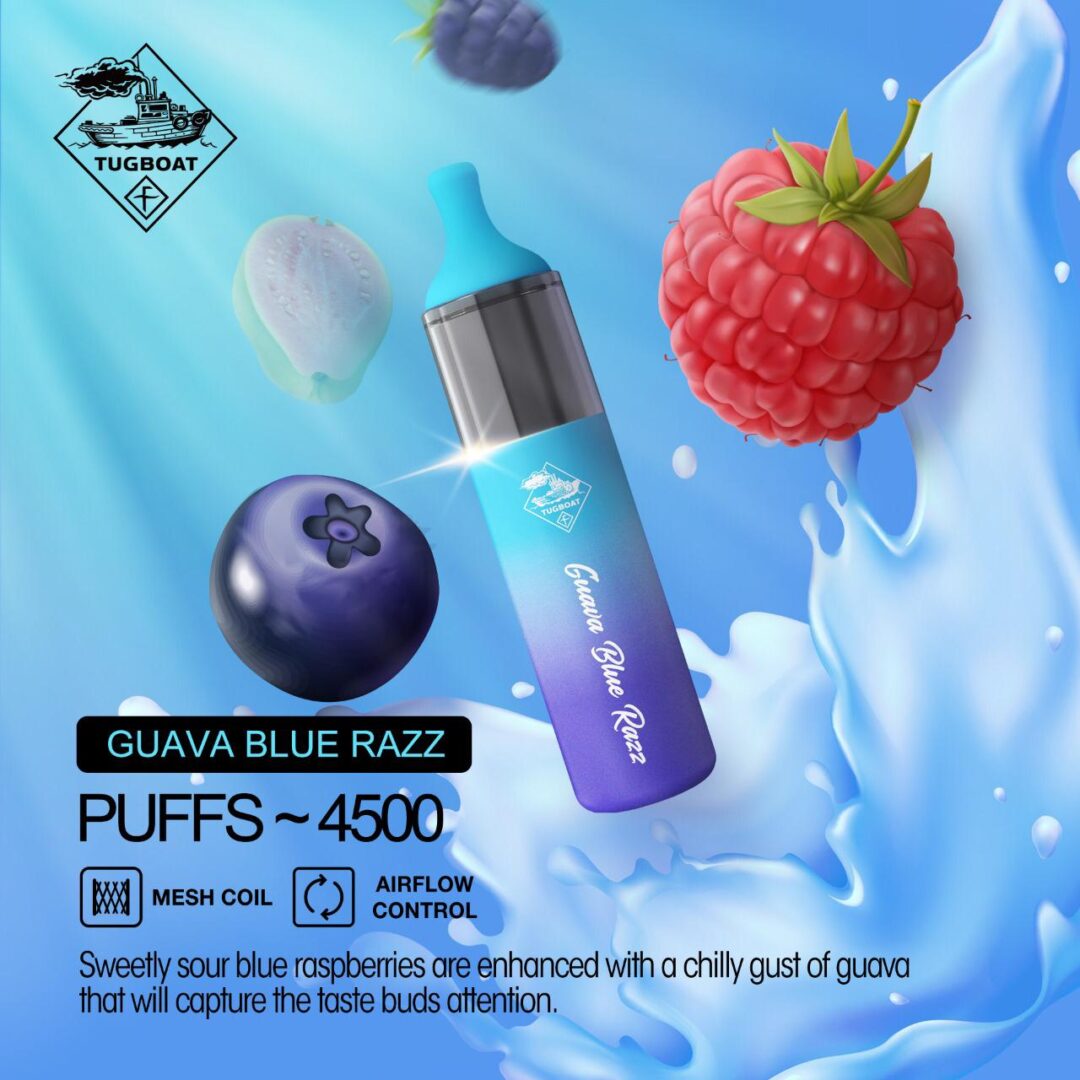 Tugboat EVO 4500 Puffs Guava Blue Razz