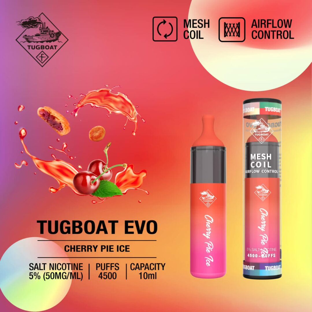 Tugboat EVO 4500 Puffs Cherry Pie ICE