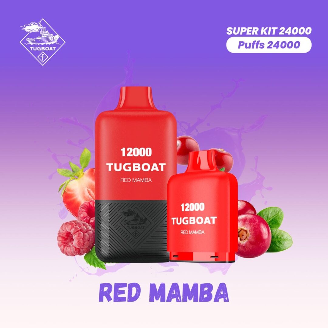 Tugboat 12000 Super Kit 24000 Puffs | Red Mamba