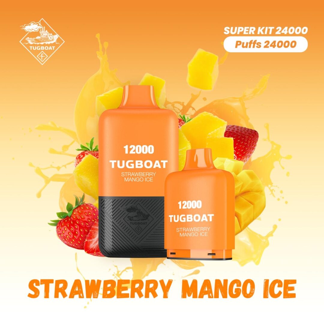 Tugboat 12000 Super Kit 24000 Puffs | Strawberry Mango ICE