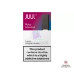 Juul 2 Ruby Menthol Pods | Tereaiqos Dubai